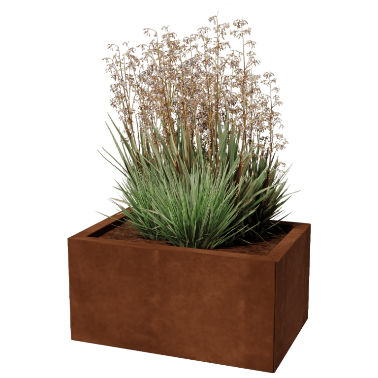 Jardinière en acier Corten - Rectangle - 40 x 60 cm