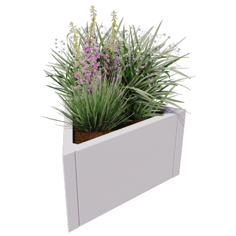 Jardinière en acier - Triangle équilatéral - 70,6 x 61 cm
