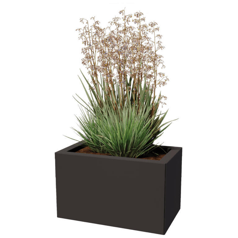 Jardinière en acier - Rectangle - 30 x 50 cm