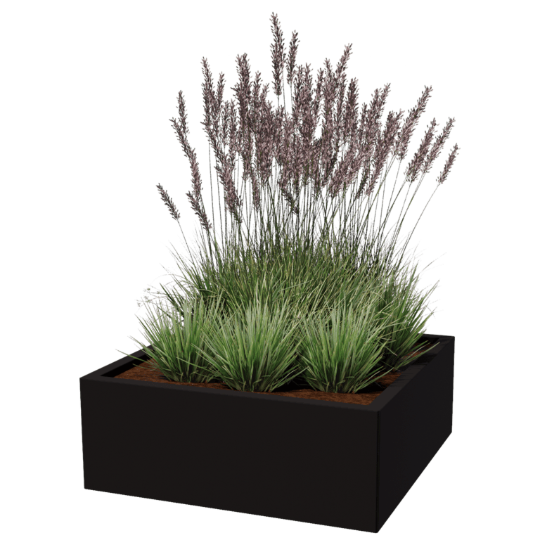 Jardinière en acier - Carré - 80 x 80 cm