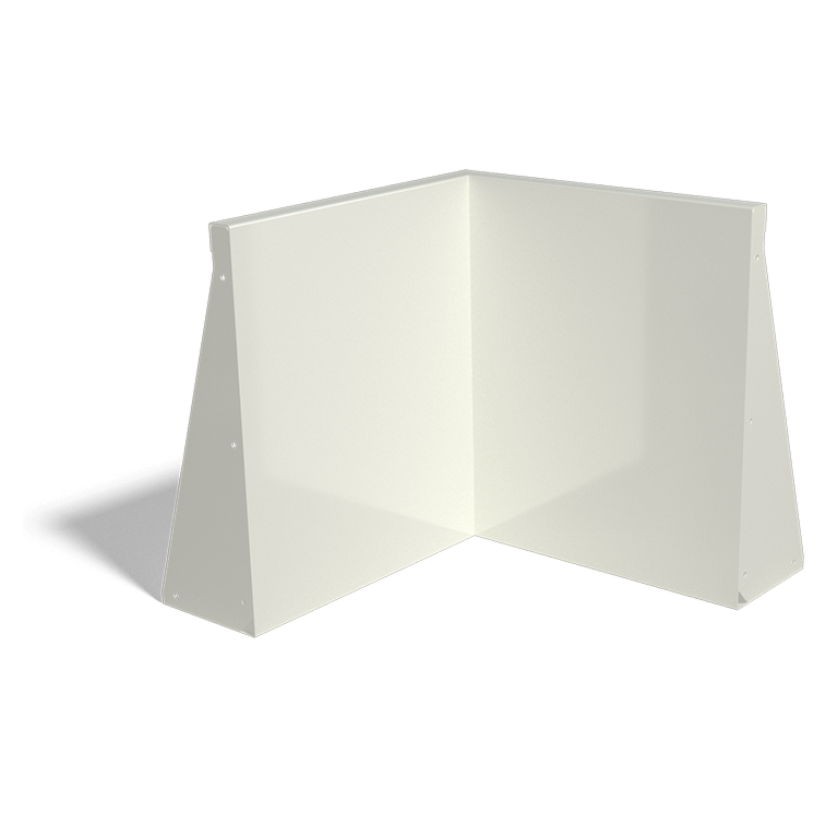 Mur de soutènement en acier - Angle intérieur - 50 x 50 x 60 cm