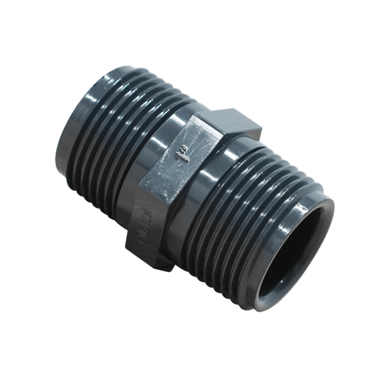 PVC-U - Mamelon double - 2x Mâle 1" 
