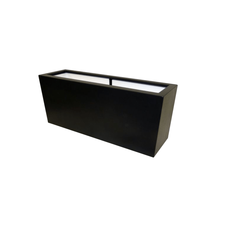 Jardinière en polyester - Rectangle - 120 x 30 x 50 cm - Avec fond