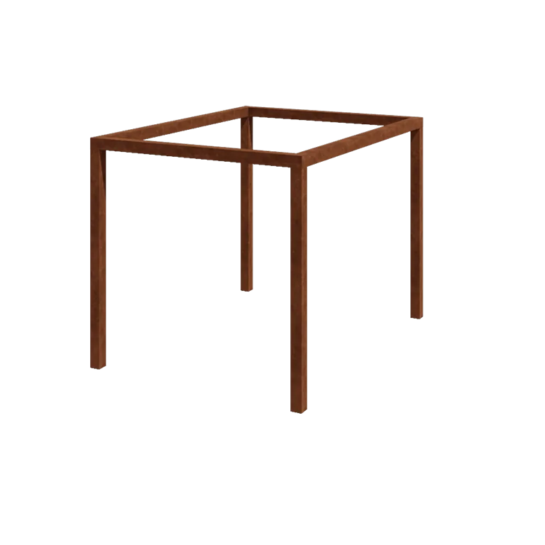 Pergola en acier Corten - Rectangle - 324 x 250 x 230 cm - Sans plot béton