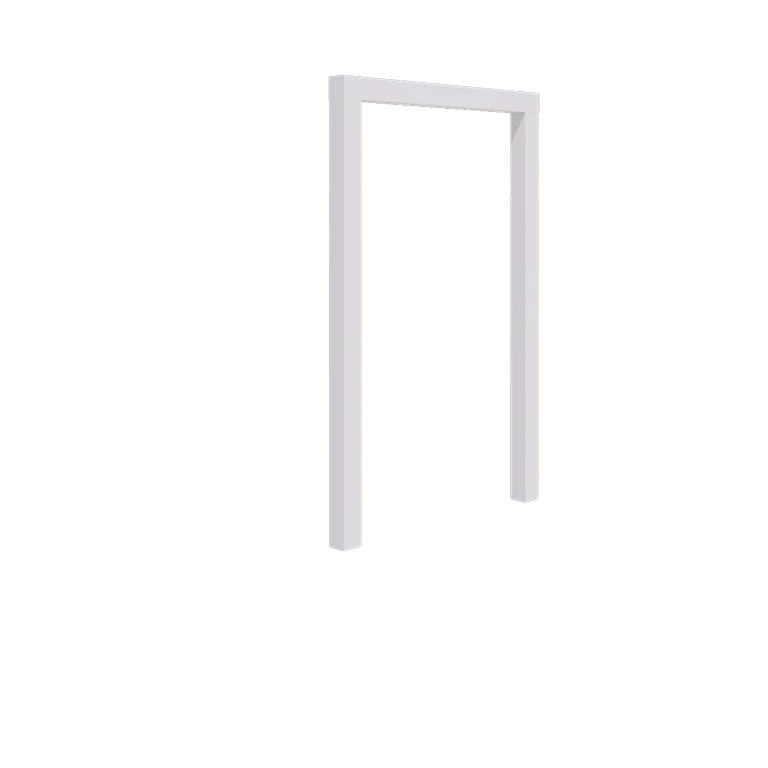 Pergola en acier - Droit - 150 x 230 cm - RAL9010 mat (blanc) - Sans plot béton