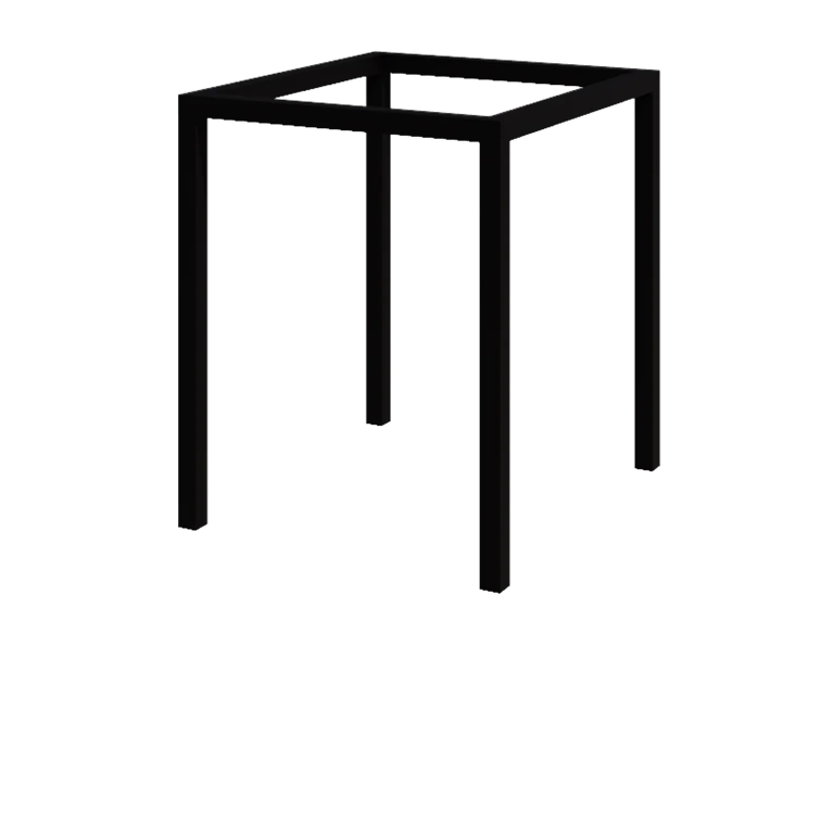 Pergola en acier - Carré - 224 x 200 x 230 cm - RAL9005 mat (noir) - Sans plot béton