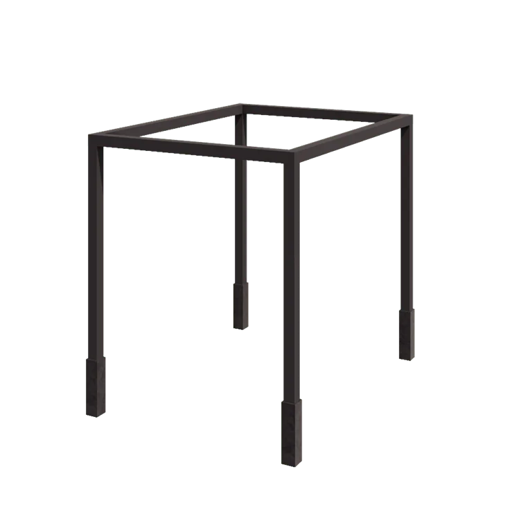 Pergola en acier - Rectangle - 324 x 250 x 230 cm - RAL7016 mat (gris anthracite) - Avec plot béton