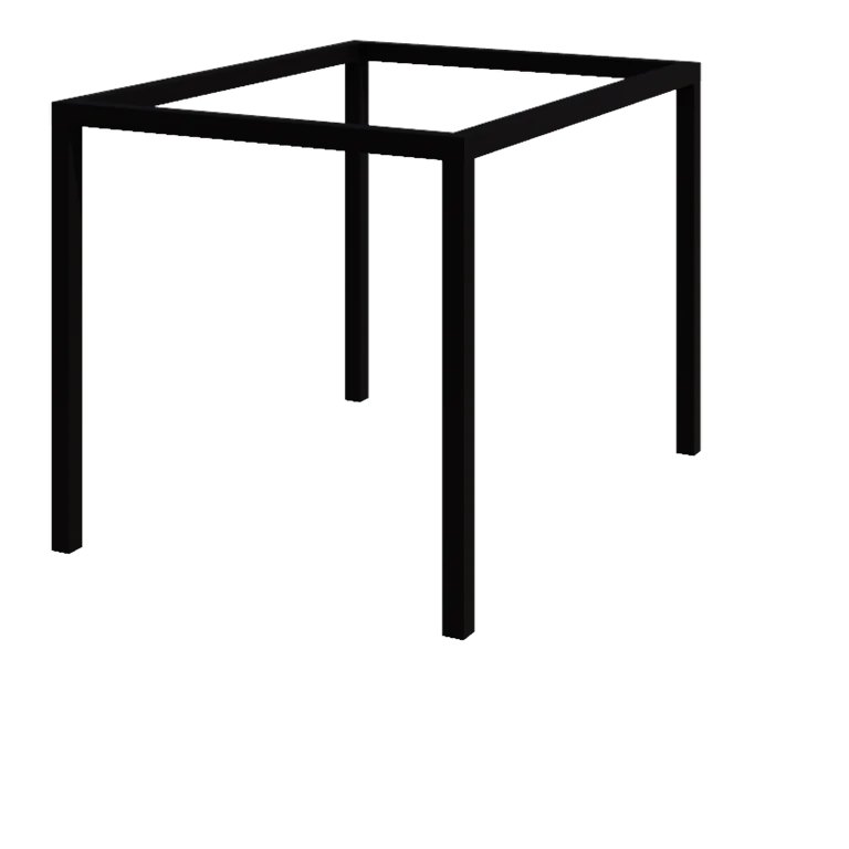 Pergola en acier - Rectangle - 324 x 250 x 230 cm - RAL9005 mat (noir) - Sans plot béton