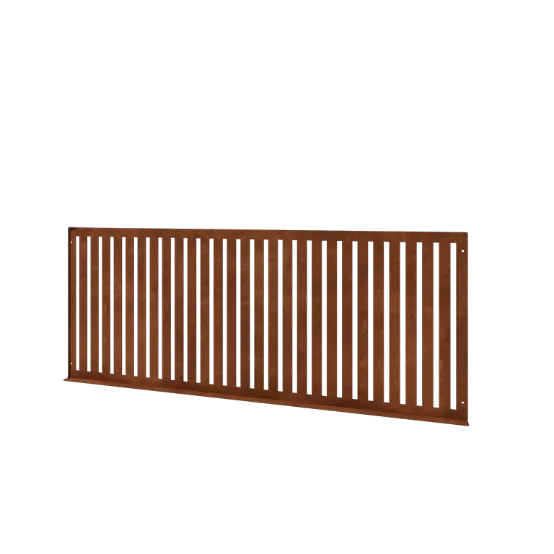 Grillage décoratif en acier Corten S - Panneau 149 x 3 x 60 cm